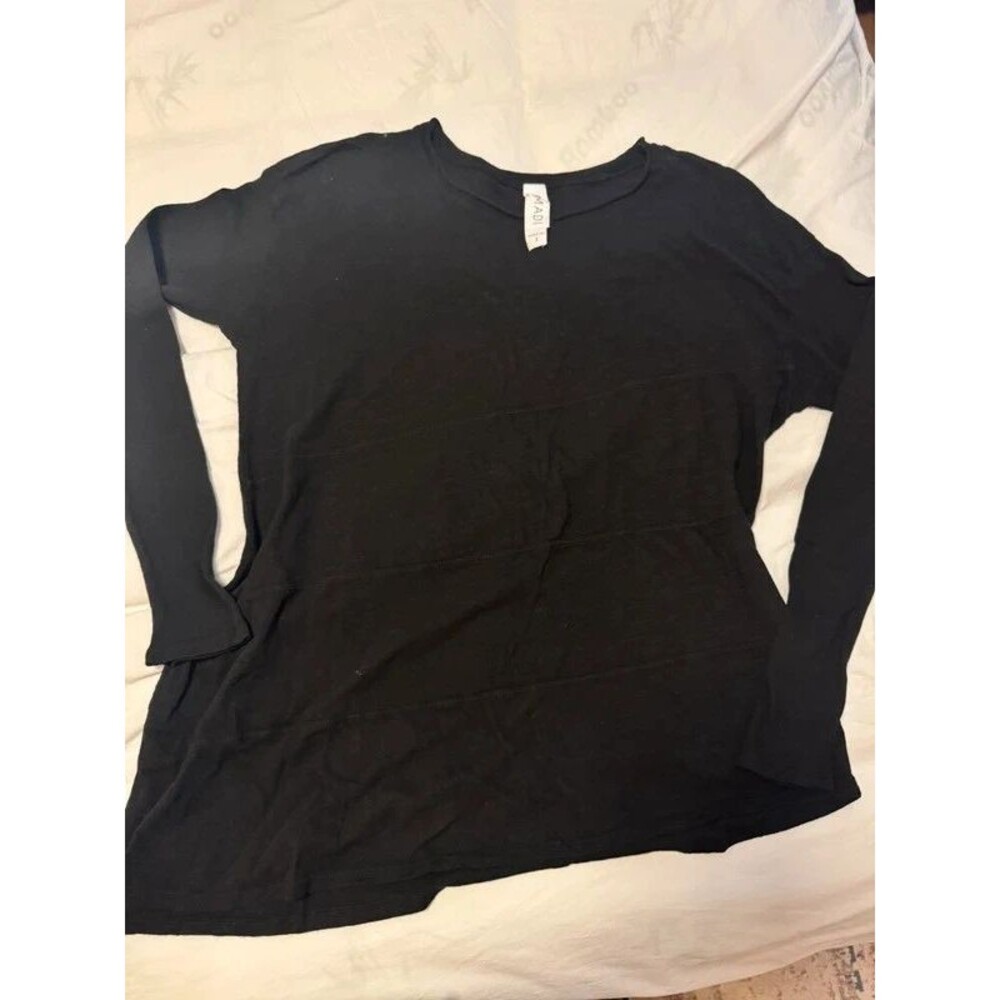 Amadi long sleeve  100% cotton tee-Small